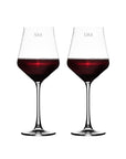Personalized Margeaux Red Wine Glass - Set of 2